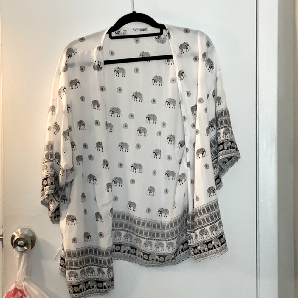 White elephant cardigan